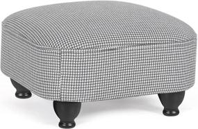 img 4 attached to Joveco Ottoman Footrest Fabric Footstool