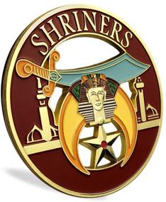 img 2 attached to Masonic Shriners Emblem Metal Decal