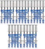 🧵 high-quality schmetz assorted quilting sewing machine needles in 75/11 and 90/14 sizes - perfect for precise quilting projects logo