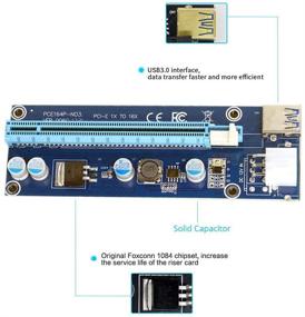 img 2 attached to 💻 Улучшенный адаптер-переходник с USB 3.0 и кабелем питания 6Pin для майнинговой машины (JSER PCI-E 1x to 16x)