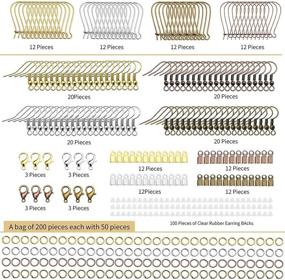 img 2 attached to 🎁 Hypoallergenic Earring Charm Kit: 40 Pairs for DIY Jewelry Making, Perfect Gift for Adults