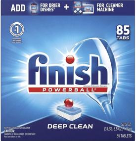 img 4 attached to 🔥 Finish All in 1-85ct Powerball Dishwasher Detergent Tablets: Ultimate Cleaning Solution with Fresh Scent