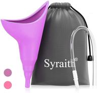 women's portable urination device - convenient female urinal funnel with extension pipe and waterproof bag логотип