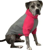 🐶 stylish and cozy large dog sweater - perfect for pitbulls - hot pink & grey design logo