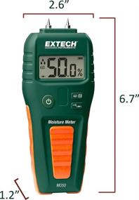 img 3 attached to Discover the Extech MO50 Compact Pin Moisture Meter: High Accuracy and Portability