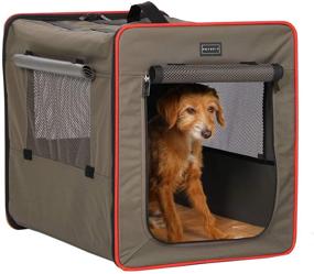 img 4 attached to 🐶 Collapsible Travel Soft Pet Crate with Sturdy Wire Frame by Petsfit