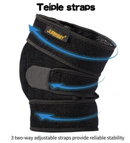 img 1 attached to Effective Knee Brace with Side Stabilizers for ACL, LCL, MCL, Meniscus Tear, Arthritis, Tendonitis Pain Relief - Adjustable Three Dimensional Straps (Black, One Size)