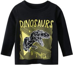 img 3 attached to LeeXiang Toddler Long Sleeve T Shirts Cartoon Boys' Clothing in Tops, Tees & Shirts