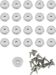 img 4 attached to 🔧 Durable and Versatile: 20 Small Clear Round Rubber Feet with Screws – Ideal for Food Safe Cutting Boards, Electronics, and Crafts - Made in USA!