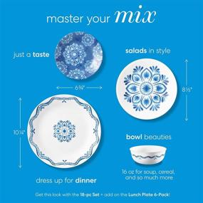 img 3 attached to 🔥 Durable Corelle Chip Resistant Appetizer Set – 6 Piece for Long-lasting Use