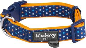 img 4 attached to 🐾 Blueberry Pet 6 Patterns Polka Dots Dog Collars - Soft & Comfortable