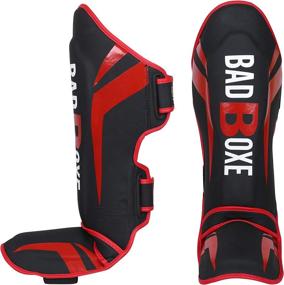 img 1 attached to 🥊 TWISTER FIGHT WEAR BadBoxe Muay Thai, Boxing, MMA, Kickboxing, Karate, Taekwondo Shin Guards (Pair) – Various Sizes for Optimal Protection!