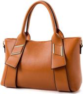 👜 stylish tibes fashion synthetic leather handbag messenger bag for women - vibrant yellow purse ideal for fashion-forward ladies logo