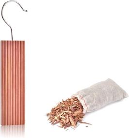 img 2 attached to Homode Cedar Blocks: Premium Cedar Hang Ups, Sachets & Fresh Scent Wood for Clothes Storage - 18 Pack