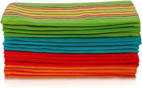 img 2 attached to 🌮 Simpli-Magic 79335 Kitchen Dish Towels: Salsa Stripe Set of 8 – 16x27 Inches, Multi-Purpose Towels for Kitchen Tasks