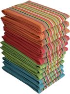 🌮 simpli-magic 79335 kitchen dish towels: salsa stripe set of 8 – 16x27 inches, multi-purpose towels for kitchen tasks logo