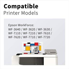 img 1 attached to 🖨️ LemeroUexpect Remanufactured Ink Cartridge Set for Epson 252XL 252 XL T252XL: WF-7710 WF-7720 WF-7210 WF-3640 WF-3620 Printer (4-Pack)