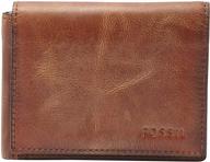 кошелек execufold для мужчин от fossil - цвет derrick brown логотип