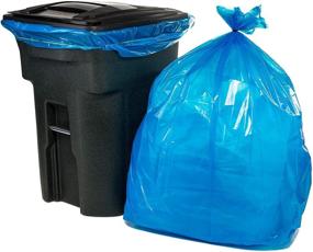img 3 attached to ♻️ Large Capacity Blue Recycling Trash Bags - 25/Case, 95-96 Gallon, 61"W x 68"H, 1.5 Mil