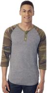 alternative eco jersey three quarter sleeve raglan men's clothing and shirts logo