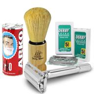 💈 shaving factory sf316 complete men's grooming set: your ultimate solution for a perfect shave logo