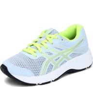 asics gel contend little silver 👧 девичьи кроссовки и спортивная одежда для девочек логотип