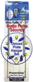 img 2 attached to 🔩 50472 Deluxe Plate Hanger with Steel Pro Support, 10"-14", Holds Up to 30 lbs