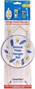 img 1 attached to 🔩 50472 Deluxe Plate Hanger with Steel Pro Support, 10"-14", Holds Up to 30 lbs