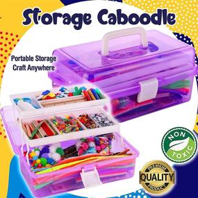 img 2 attached to Goodyking Creative Craft Supplies - Pipe Cleaners, Craft Kits, and Jewelry Making Materials for Teen Girls | Ages 5-12 | Construction Paper, Plastic Storage, Glitter, Googly