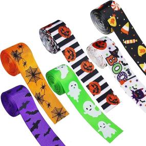 img 4 attached to Halloween Ribbons 6Pattern Grosgrain Decorations
