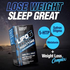 img 2 attached to 💤 Lipo 6 Nighttime Fat Burner by Nutrex - Melatonin Sleep Aid & Weight Loss Diet Pills for Men and Women - Night Time Metabolism Booster Appetite Suppressant - 30 Capsules