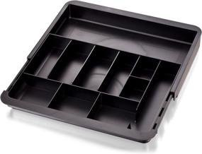 img 1 attached to 🗄️ Recycled Expandable Drawer Tray by Officemate, Black - 10 3/8 W to 16 W (26372)