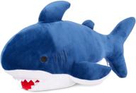 🦈 12-inch blue shark plush pillow: perfect stuffed animal toy for kids' birthday, valentine, and christmas gifts logo