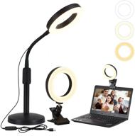 🎥 weokoli video conference lighting kit: enhance your remote work, distance learning, and zoom calls with this clip-on light for monitors and desk lamps - ideal for live streaming, computer laptop video conferencing logo