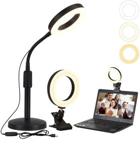 img 4 attached to 🎥 Weokoli Video Conference Lighting Kit: Enhance Your Remote Work, Distance Learning, and Zoom Calls with this Clip-On Light for Monitors and Desk Lamps - Ideal for Live Streaming, Computer Laptop Video Conferencing