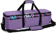 👜 сумка luxja складного типа: идеальный чехол для cricut explore air и maker, органайзер для принадлежностей (фиолетовая, только сумка) логотип