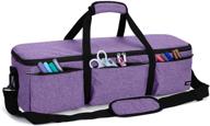 👜 luxja foldable bag: perfect carrying case for cricut explore air and maker, supplies organizer (purple, bag only) logo