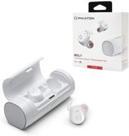 🎧 phiaton bolt bt 700: true wireless earbuds with mic and sound-isolating bluetooth - rich audio and charging speaker case logo