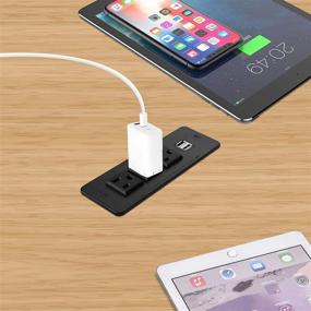 img 1 attached to 💡 Convenient and Stylish Recessed Power Strip Socket with USB Ports for Home and Office Use