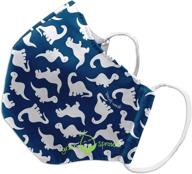 🔵 stay protected and stylish with green sprouts child reusable mask navy logo