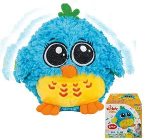 img 4 attached to Mr. Blue - Interactive Singing and Dancing Bird Toy for Babies and Toddlers. Funny Owl Musical Toy for Boys and Girls. Touch and Sound Activated for Kids Ages 6 Months to 6 Years.