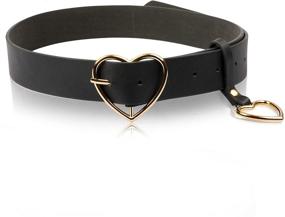 img 4 attached to TXIN Heart Shaped Silver Buckle Students Women's Accessories