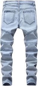 img 3 attached to 👖 Stay Stylish with AACFCHAIN Ripped Distressed Straight Fashion Boys' Clothing and Jeans