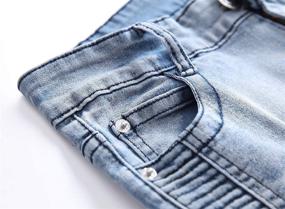 img 2 attached to 👖 Stay Stylish with AACFCHAIN Ripped Distressed Straight Fashion Boys' Clothing and Jeans
