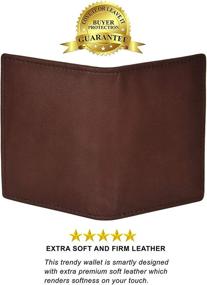 img 1 attached to Leather Credit Wallet Drivers License Men's Accessories in Wallets, Card Cases & Money Organizers