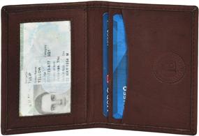 img 4 attached to Leather Credit Wallet Drivers License Men's Accessories in Wallets, Card Cases & Money Organizers