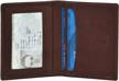leather credit wallet drivers license men's accessories in wallets, card cases & money organizers logo