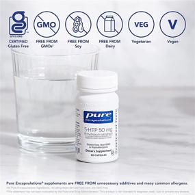 img 1 attached to 🧠 Капсулы Pure Encapsulations 5-HTP 50 мг: улучшение функции мозга, сна, настроения и поддержка серотонина