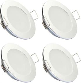 img 4 attached to 🔆 Obeaming DC 12V LED Ceiling Light RVs Boat Van Recessed Puck Light: Super Slim Flush Mount Downlights for Caravan Camper Travel Trailer Motorhome Yachts Interior Lighting, 3W 4 Pack (Warm White)