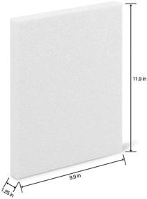 img 3 attached to 🧱 FloraCraft CraftFōM Block 1.25x9.9x11.9 - High-Quality White Foam Block for Crafts and DIY Projects